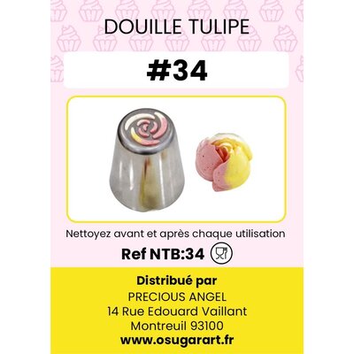 Douille pâtissière T - fleur 34