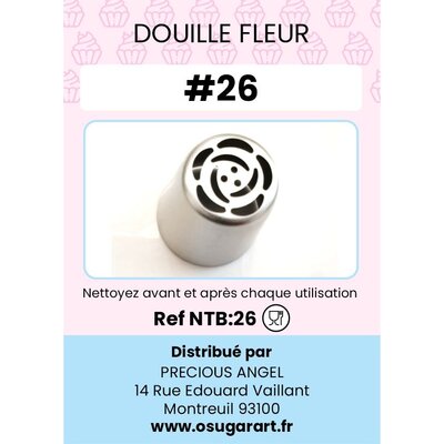Douille pâtissière T - fleur 26