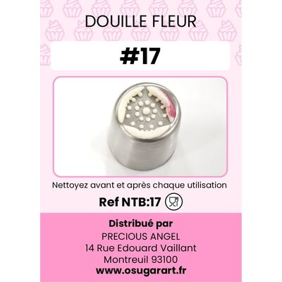 Douille pâtissière T - fleur 17