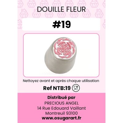 Douille pâtissière T - fleur 19