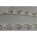 Ruban de perles à cristaux 1 M – Blanc
