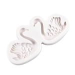 Moule en silicone - Couple de Cygnes