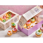 Boite pour 6 cupcakes/15 mini-cupcakes - Pure - Lot de 3