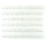 Découpoir - Lettres et Chiffres - Roboto - Lot de 6