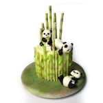 Moule en silicone - Panda et Bambou