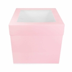 Boîte à gâteaux à fenêtre XL – Rose - Choisir la taille