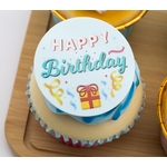 Topper en Acrylique Cercle - Happy Birthday - Box - Lot de 3