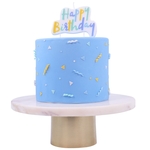 Bougies - Happy Birthday Bleu Pastel
