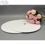 Plateau en bois blanc avec trou central 3mm