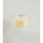 Topper en Acrylique Cercle - Happy Birthday - Or - Lot de 5