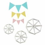 Découpoir - Triangles / Banderole - Lot de 3