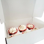 Boîte pour 6 cupcakes Solide – Blanc