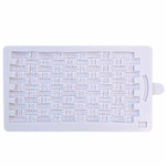 SILICONE MOULD - RUSTIC BASKET WEAVE