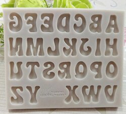 QUARKZMAN Grand Moule Silicone Lettre C Majuscule 15cm - Moule DIY Pour Résine, Bougies, Savon Et Décorations Festives