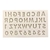 Mini lettre et Chiffre en silicone