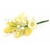 Fleur en sucre - Bouquet de Frangipani 17 cm - Jaune