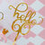 Topper en acrylique - Hello 60 - Or
