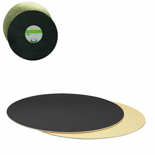 Semelle A Gateaux Rond Or Noir Choisir La Taille O Sugarart