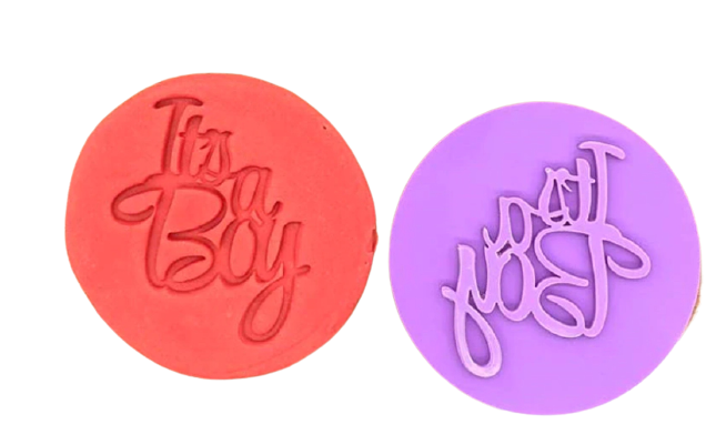 Empreinte Cupcakes et Cookies - It's a Boy "Curly"