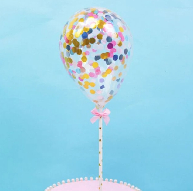 Topper de Ballons à Confettis - Multicolores