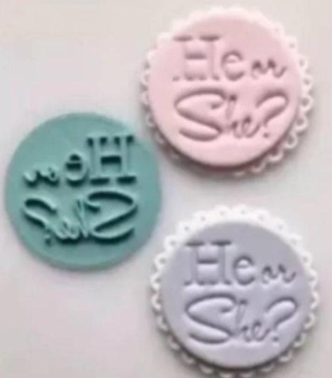 Empreinte Cupcakes et Cookies - He or She ?