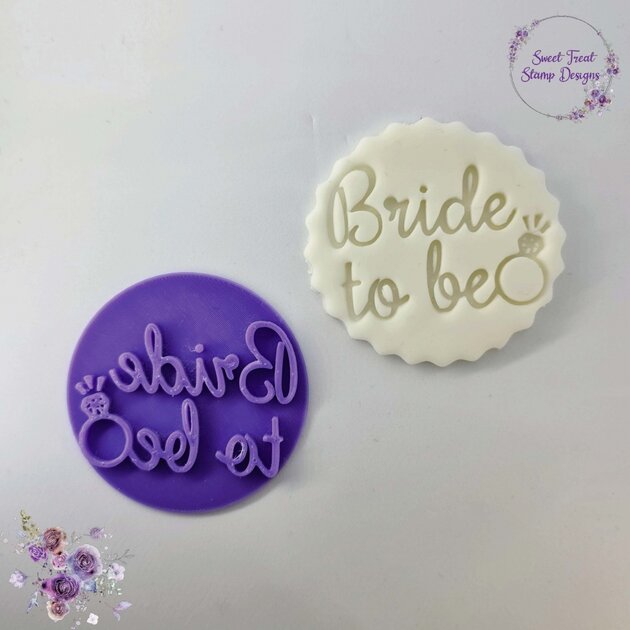 Empreinte Cupcakes et Cookies - Bride to be avec Bague
