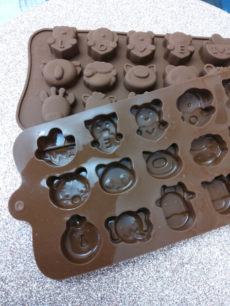 Moule pour chocolat 3D - Animaux "Love"