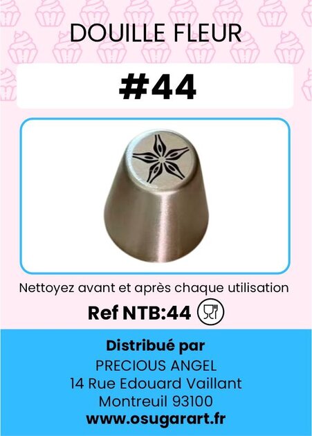 Douille pâtissière T - fleur 44