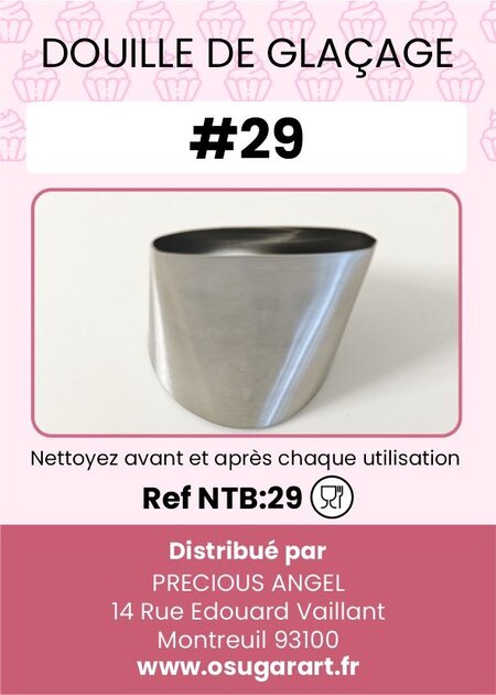 Douille pâtissière T - glacage 29