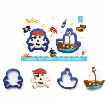 Découpoir - Crâne et Bateau - Lot de 2