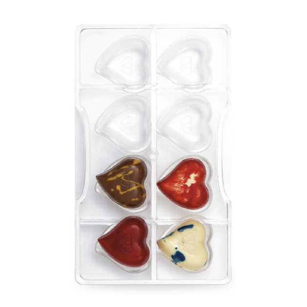 Moule pour chocolat - Coeur Fancy