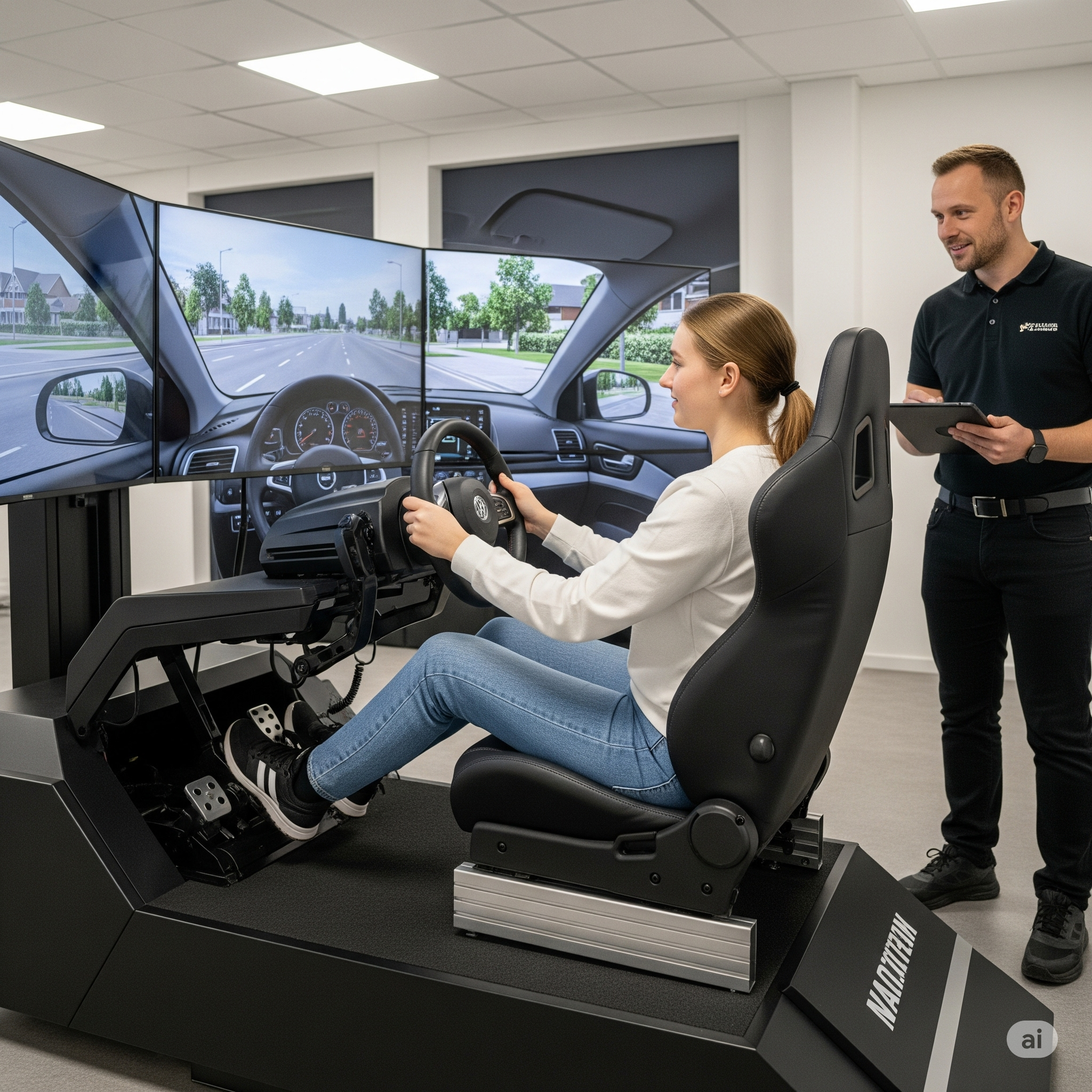 Evaluation de départ sur simulateur de conduite
