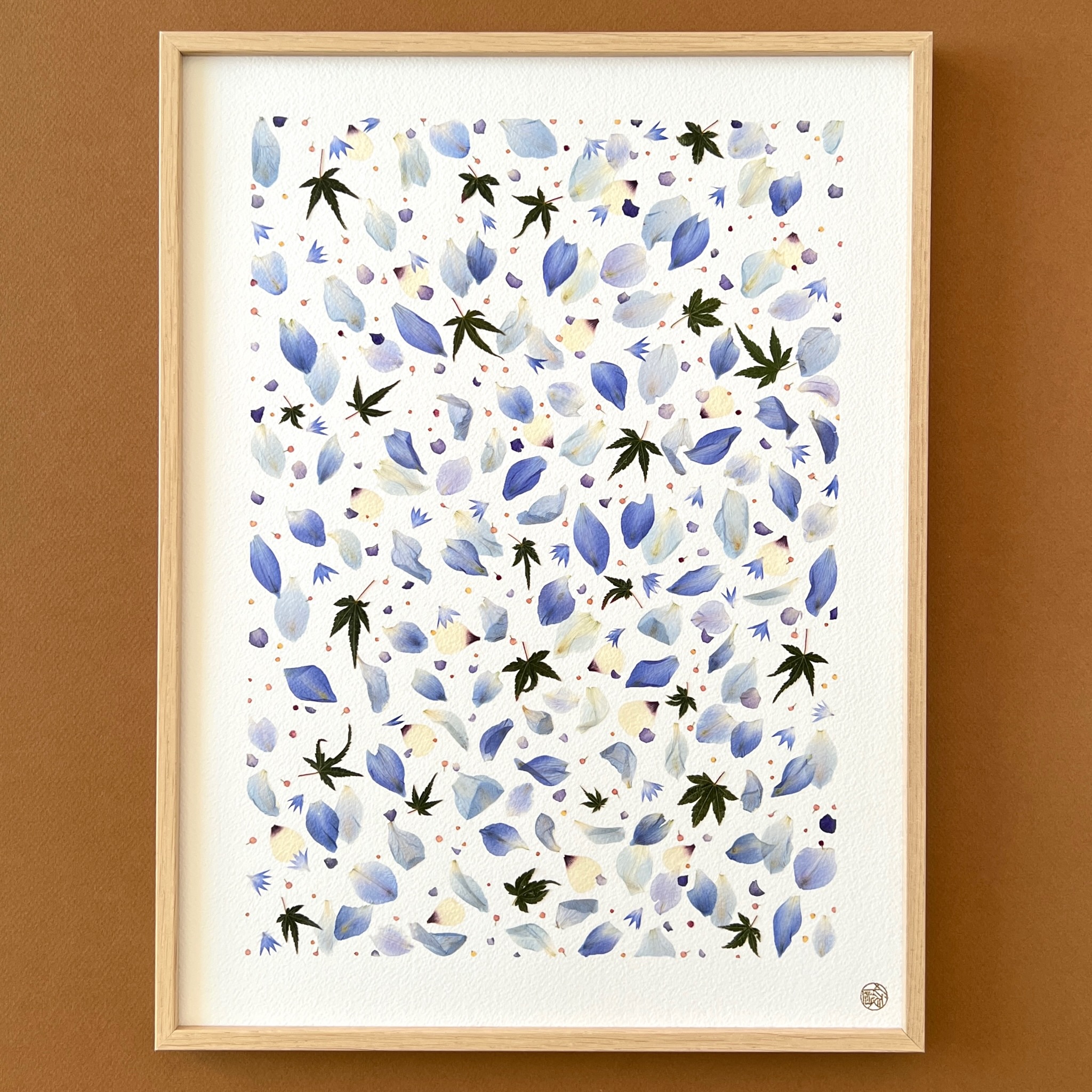 H-383-M - Herbier - tableau de fleurs séchées - Les Poésies Végétales - 5