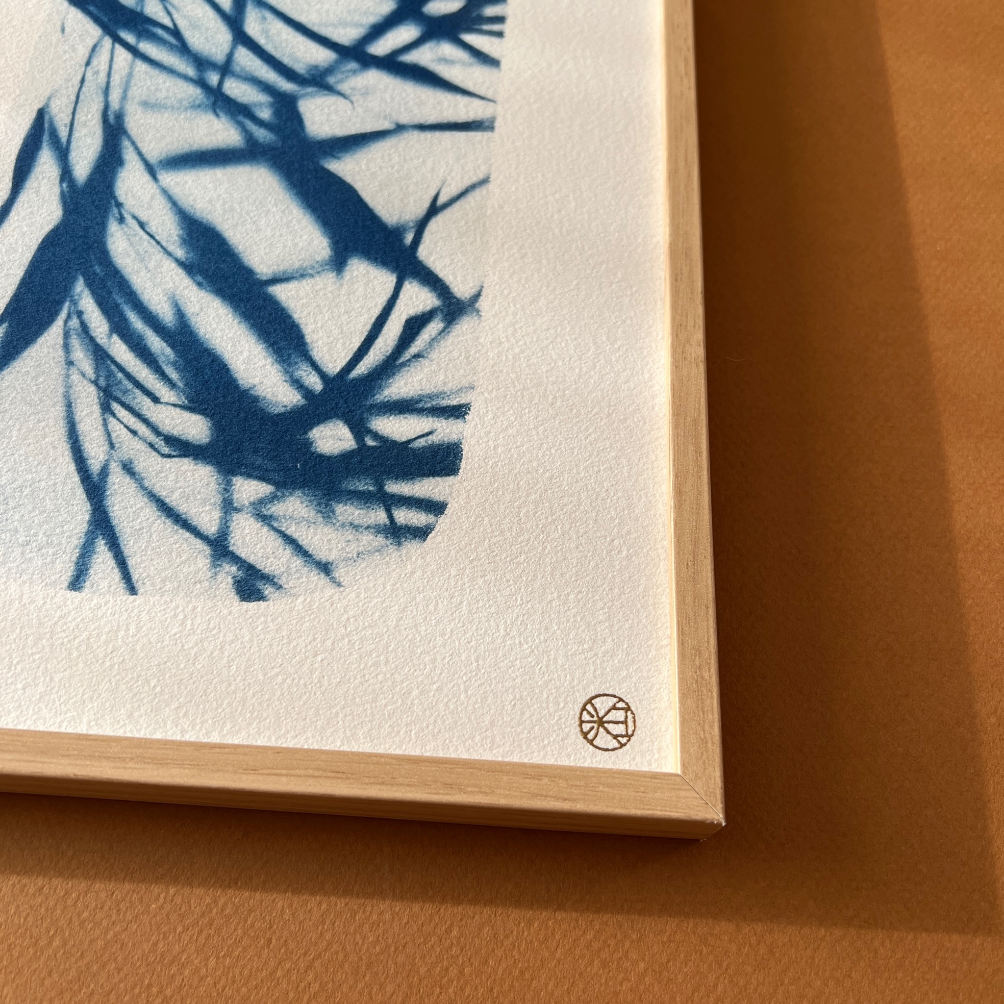 C-107-S - Cyanotype givré - bambou - Les Poésies Végétales - 4