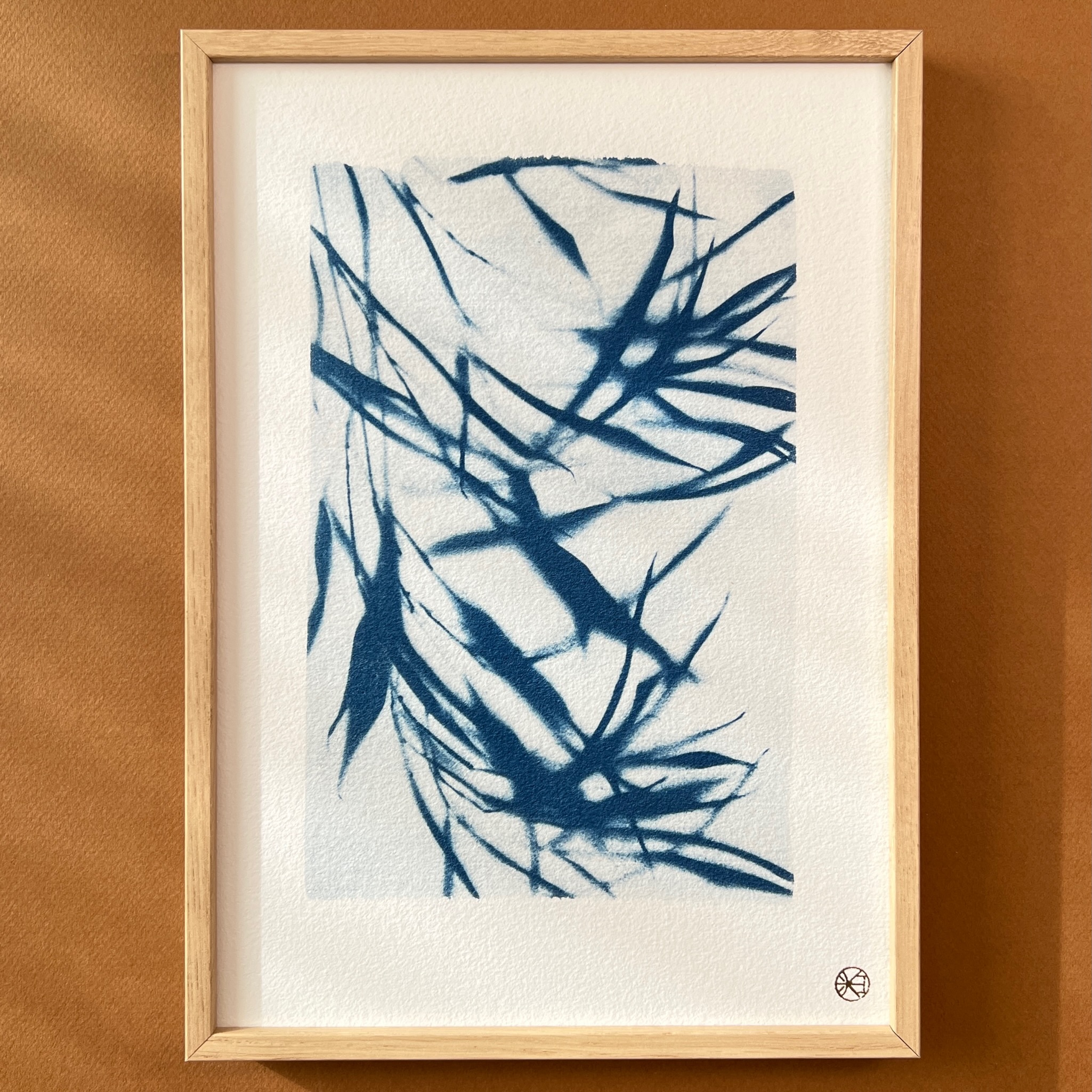 Cyanotype 110 - taille S - bambou givré - Cyanotypes/Cyanotypes