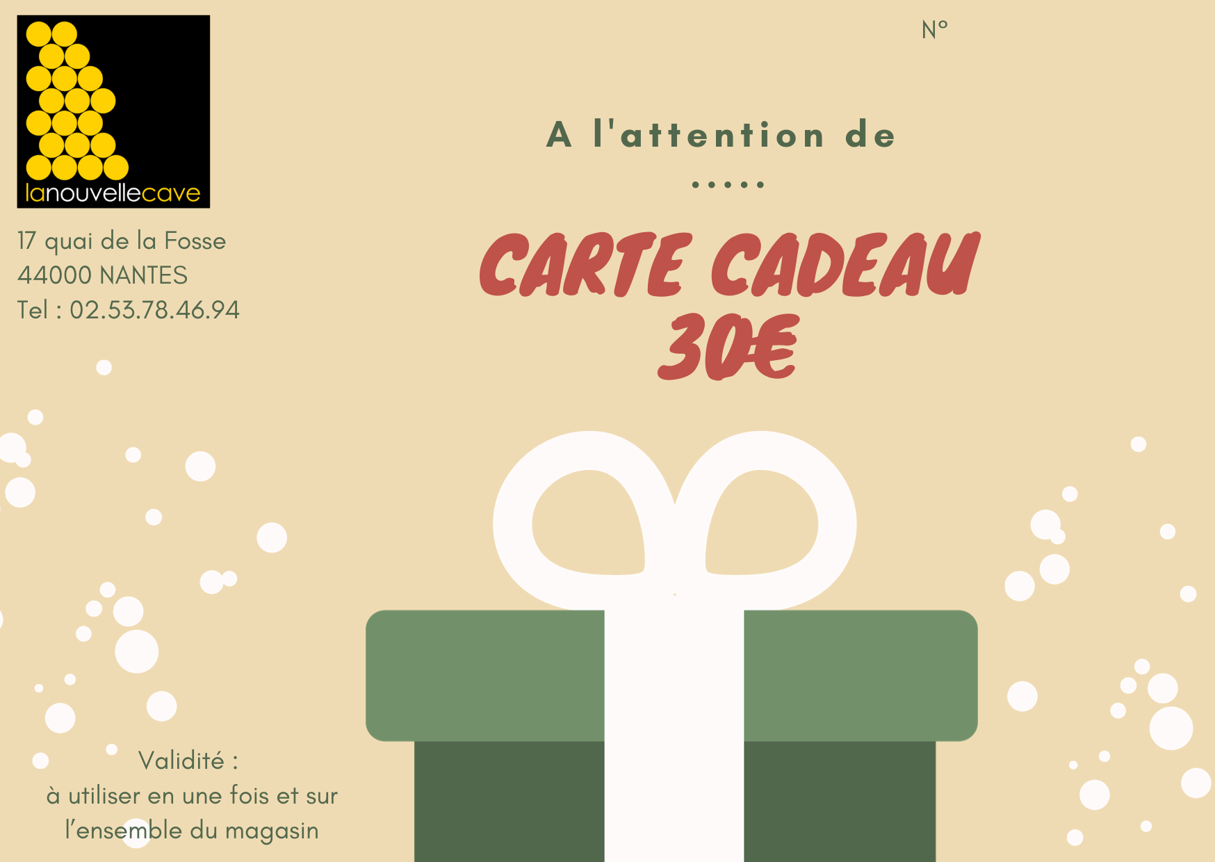 Beige Cadeau Amusant Noël Carte (1)