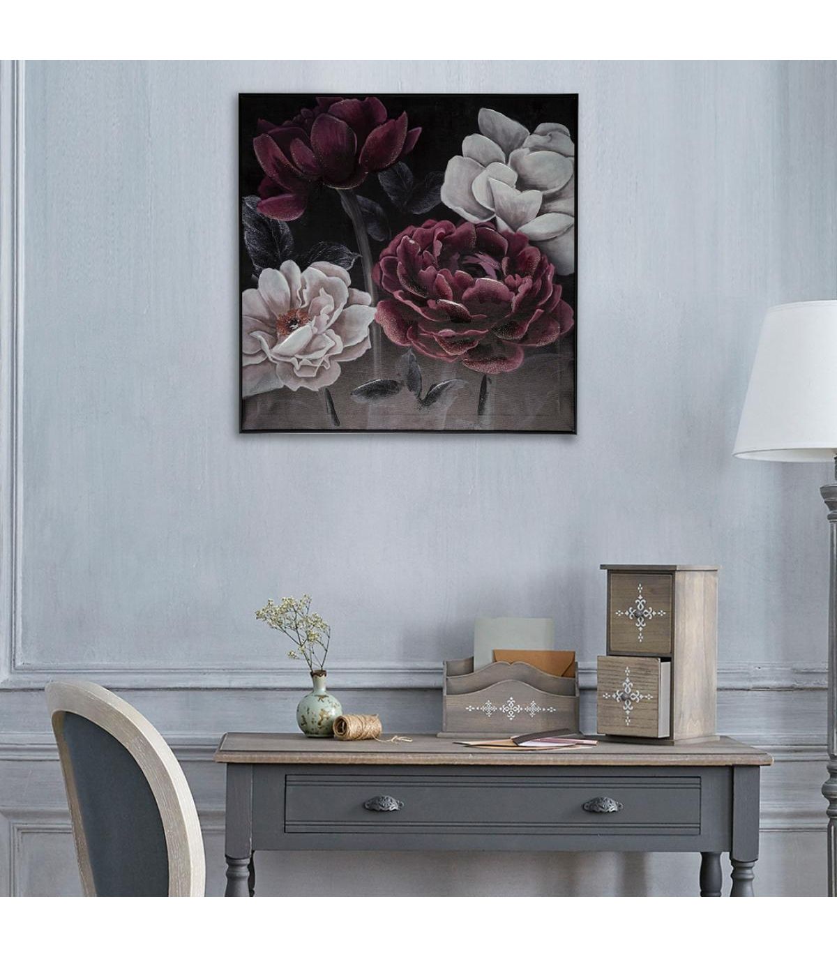 toile-murale-peinte-theme-fleurs-avec-cadre-noir-58-x-58-cm (3)