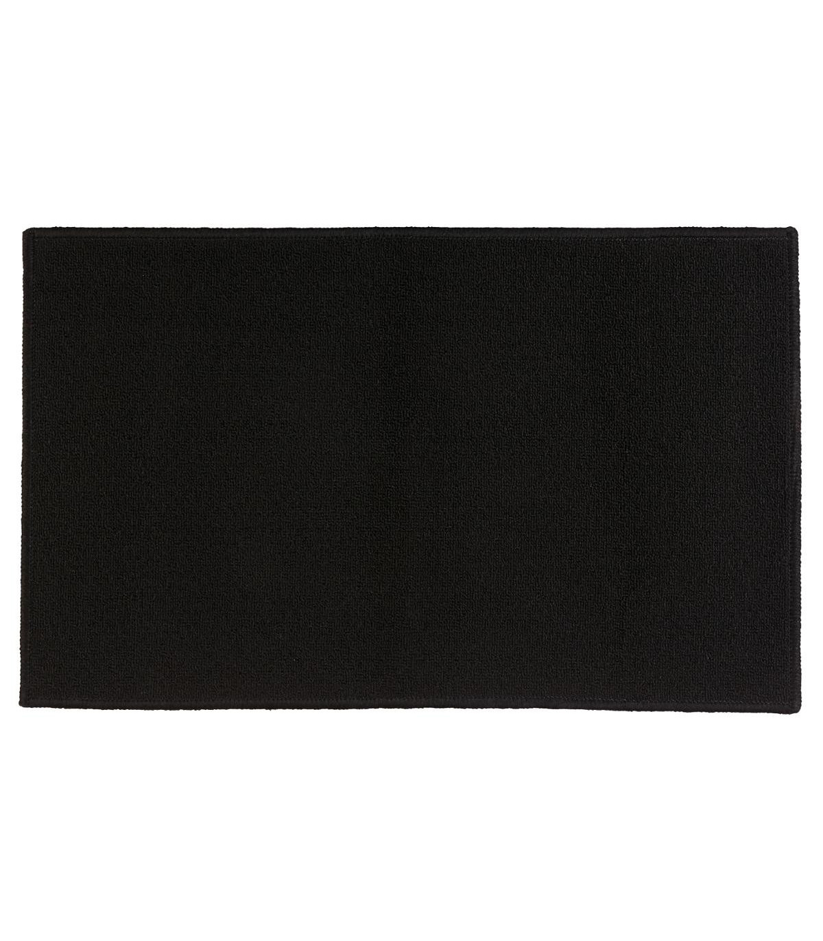tapis-uni-noir-50x80