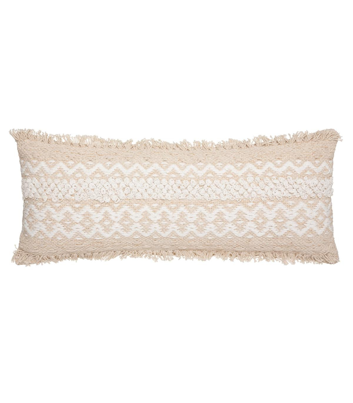 COUSSIN DÉHOUSSABLE EN COTON SABLE CUIVRE 25X58