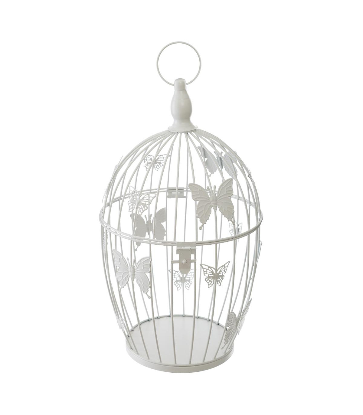 lot-de-2-cages-a-oiseaux-deco-en-metal-blanc-h-385-et-h-31-cm
