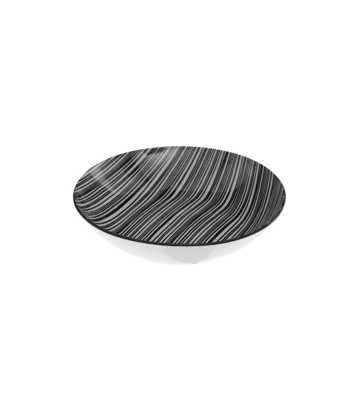 assiette-creouse-coloris-noir-et-blanc-zebre-d-20-cm-collection-bohemia