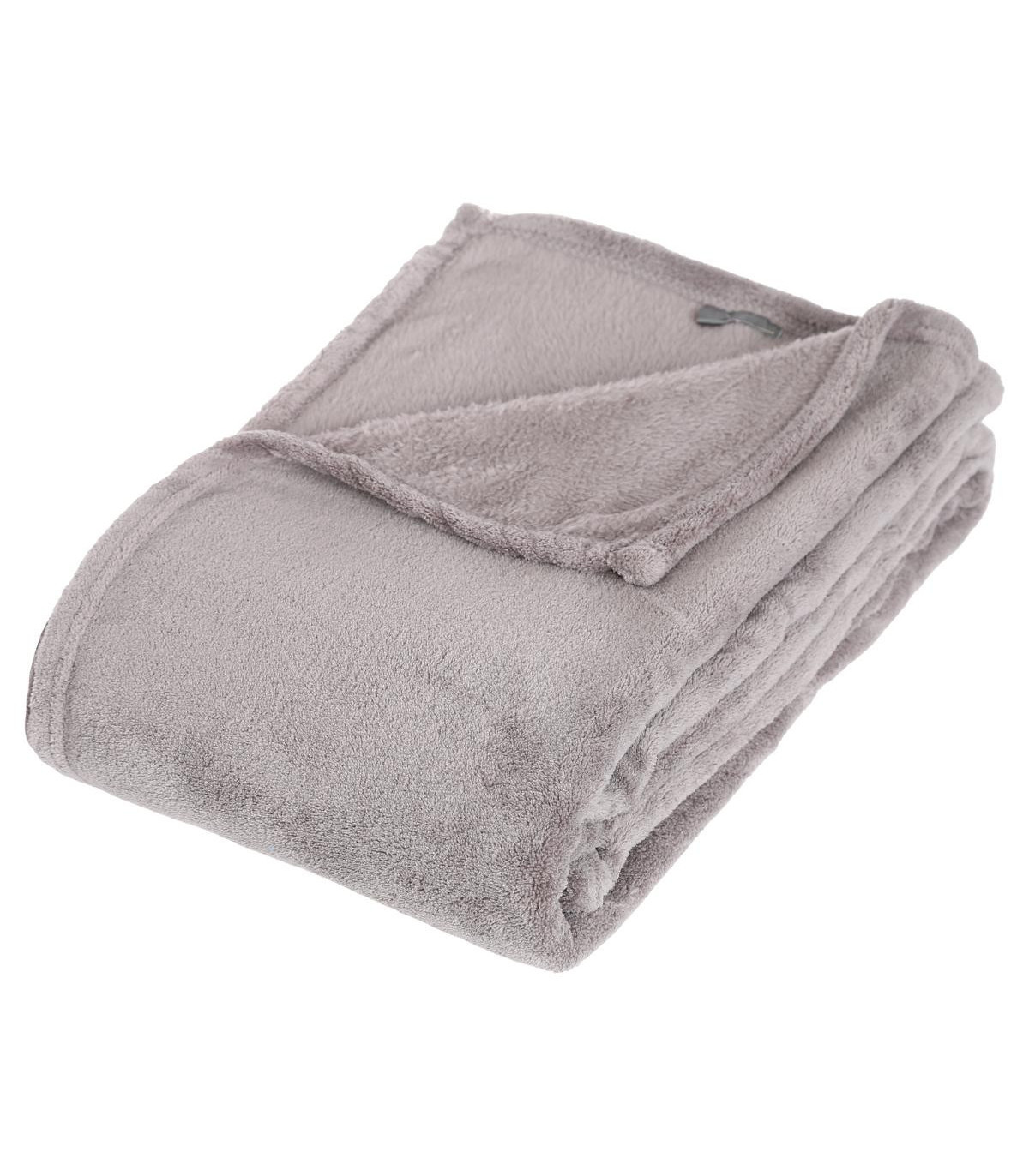 Plaid microfibre GRIS 125X150