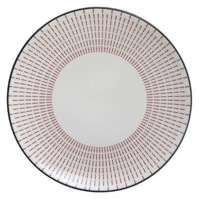 Assiette plate LUNIS ROUGE 27CM