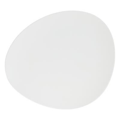 Assiette plate GALET BLANC 28CM