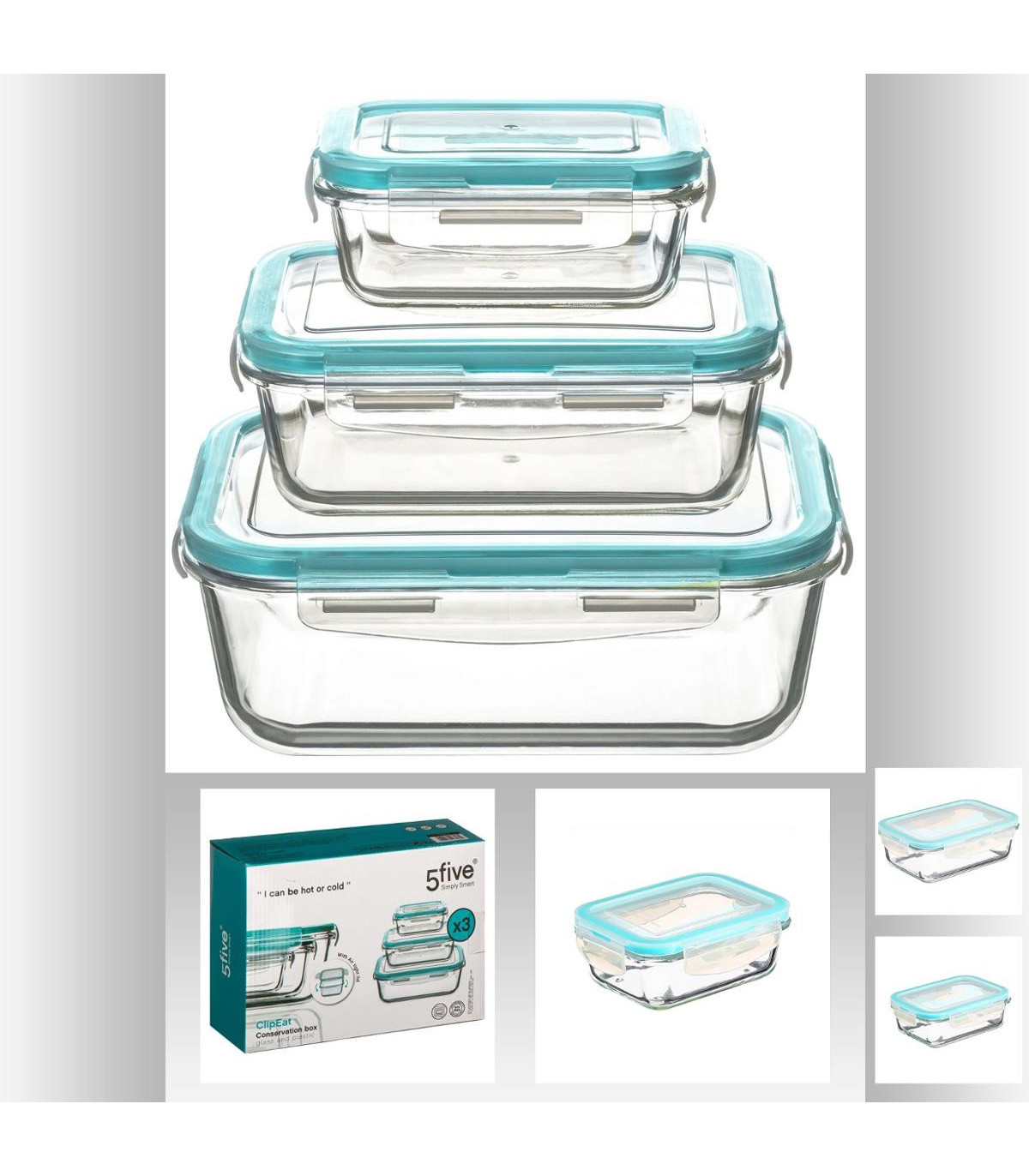 Pack De 3 Boîtes De Conservation Sous Vide Vertes – Gardez Vos Aliments Frais Plus Longtemps !