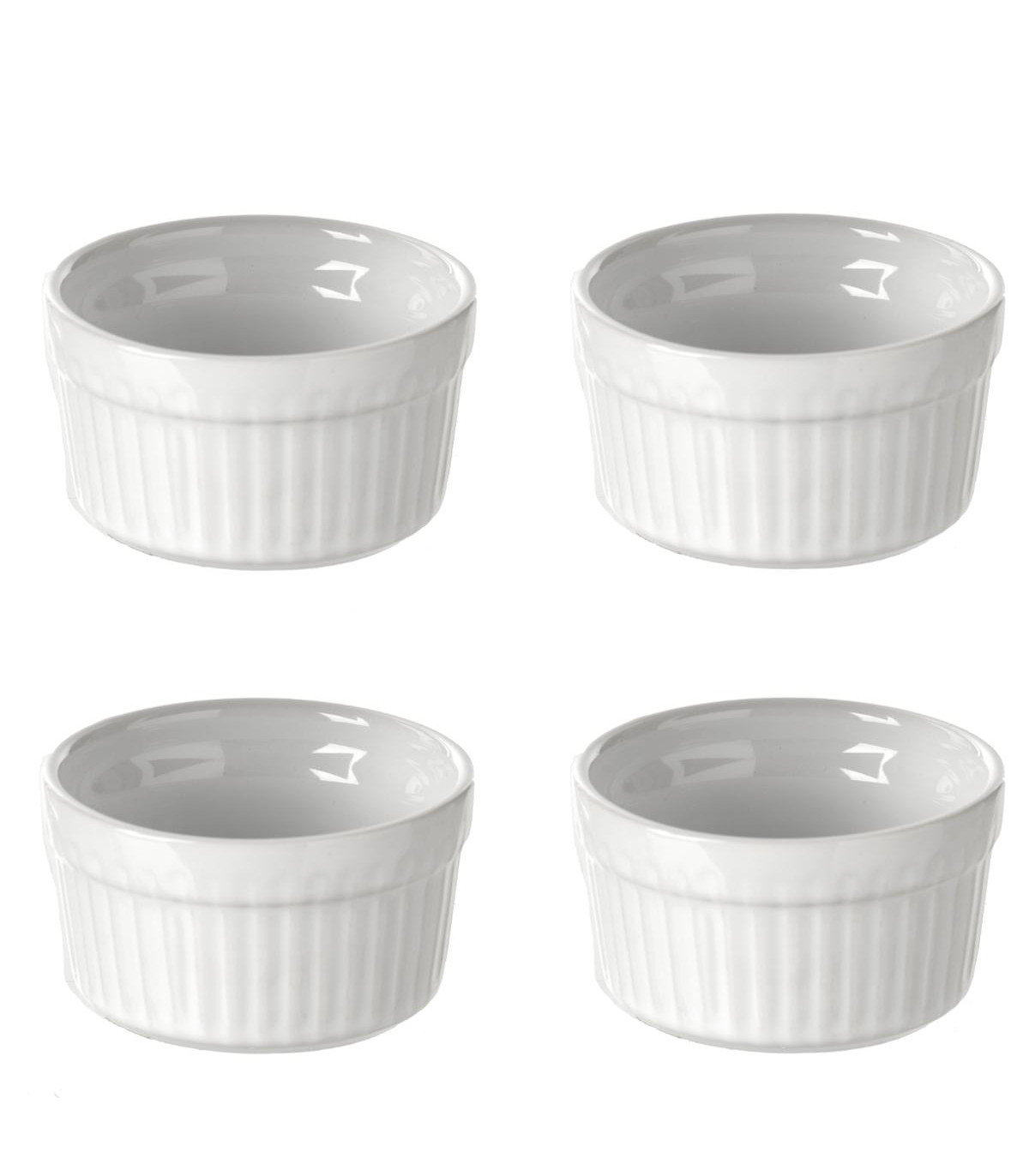Ramequins En Porcelaine Lot De 12 Moules À Soufflés Crème Brulée En