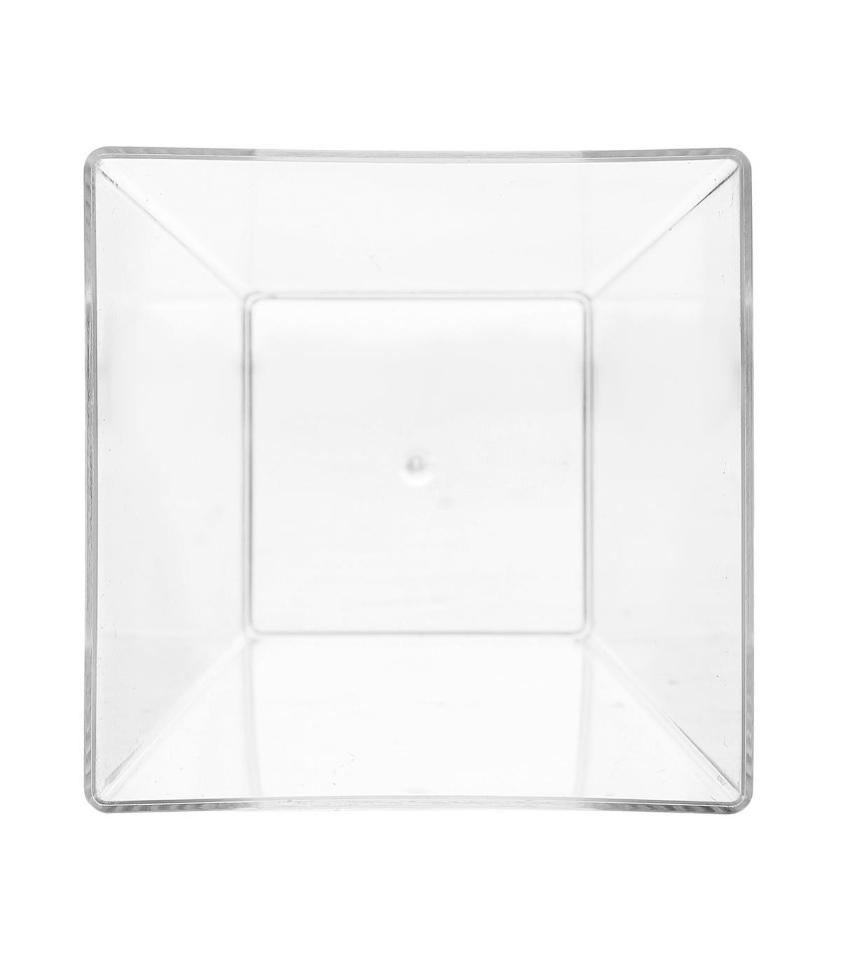 Verrine plastique transparente Tile sur pied - vaisselle jetable - Badaboum