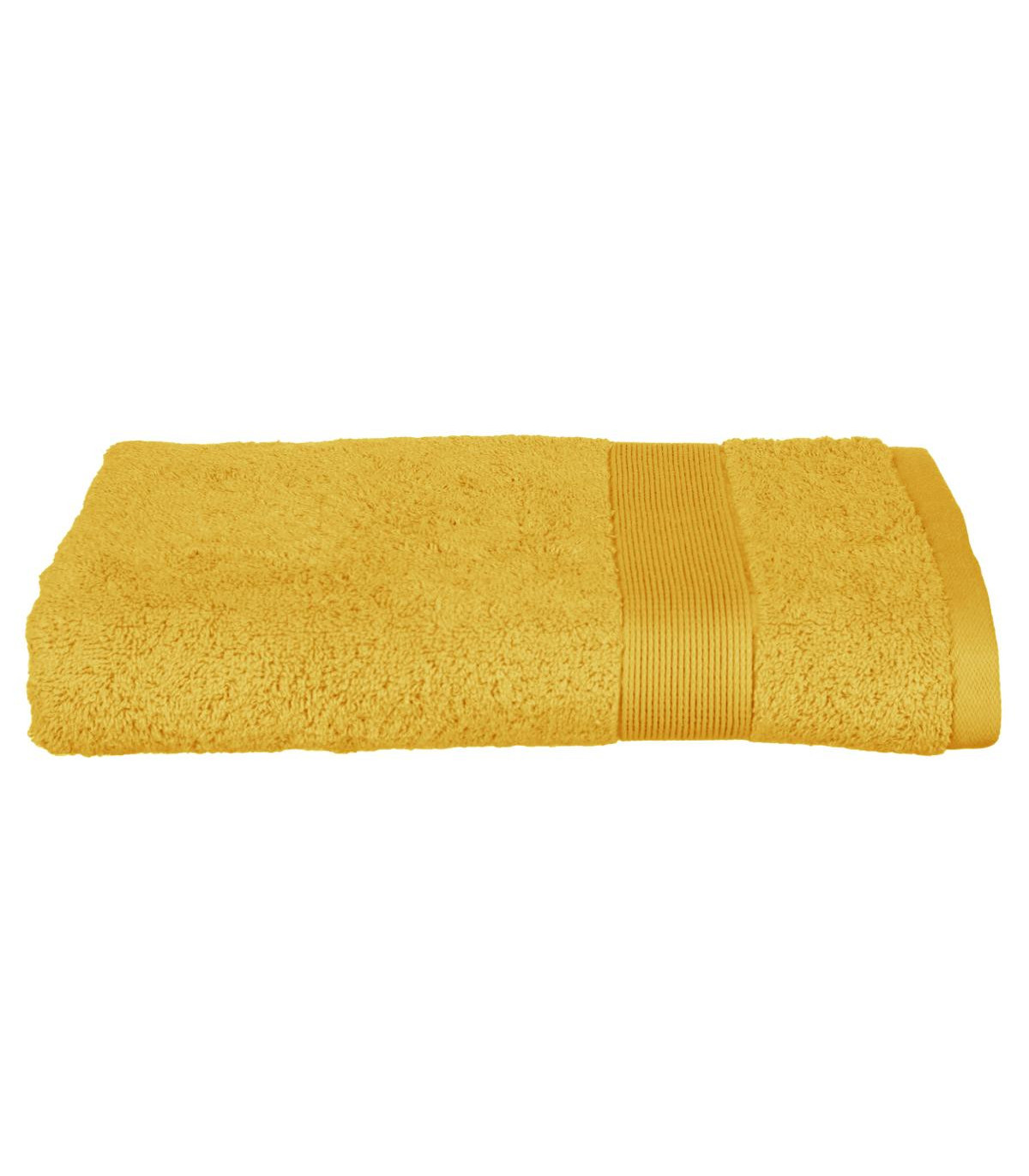 DRAP DE DOUCHE 100% COTON 450GSM OCRE 70X130