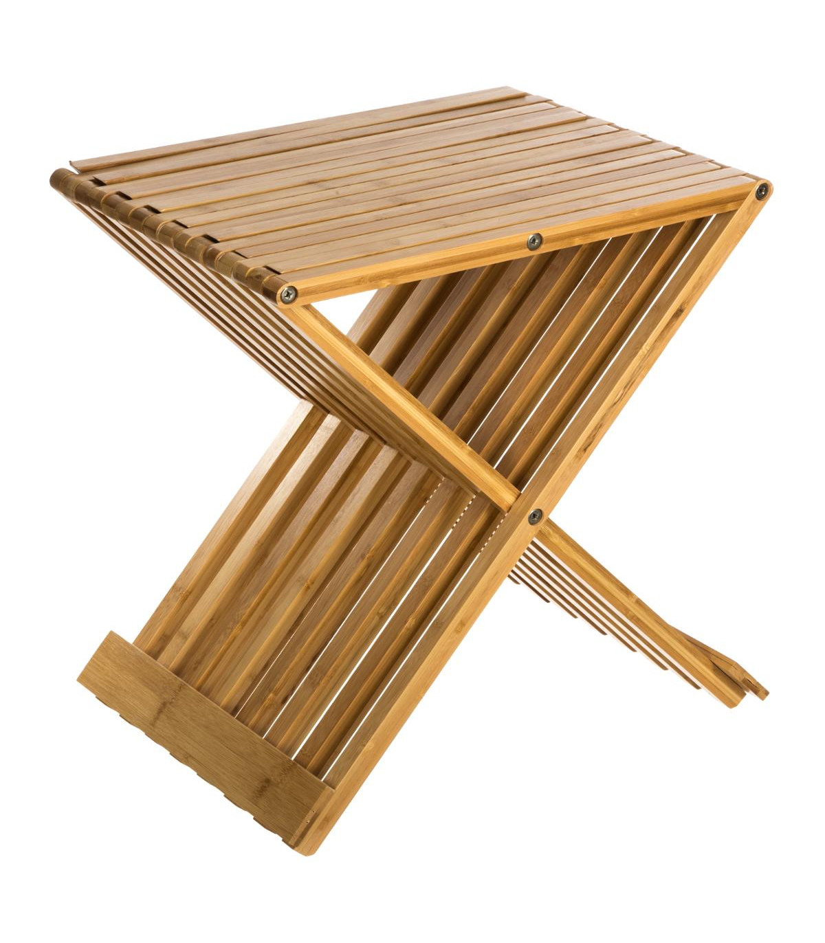 TABOURET PLIANT EN BAMBOU