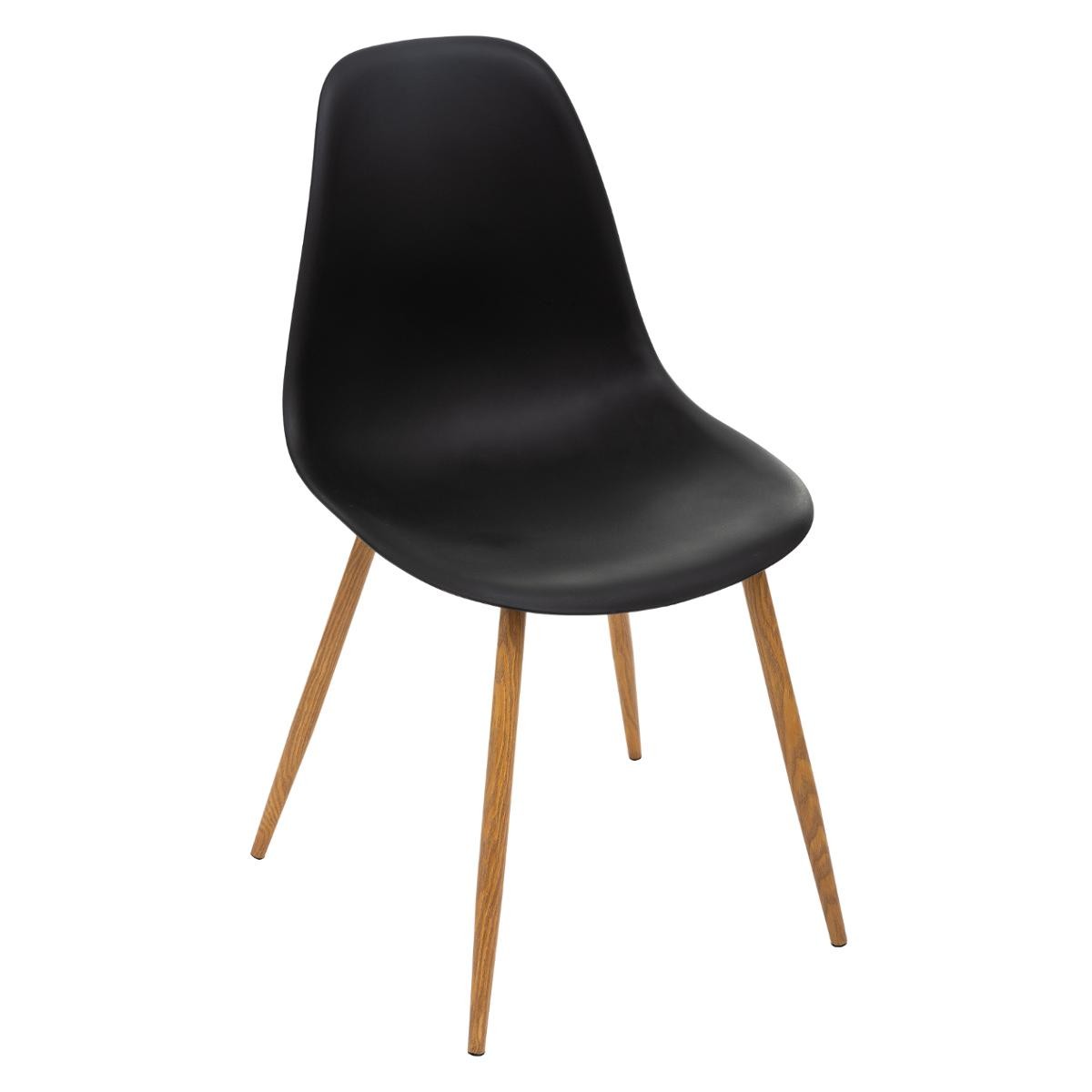 CHAISE IMITATION CHÊNE TAHO NOIR